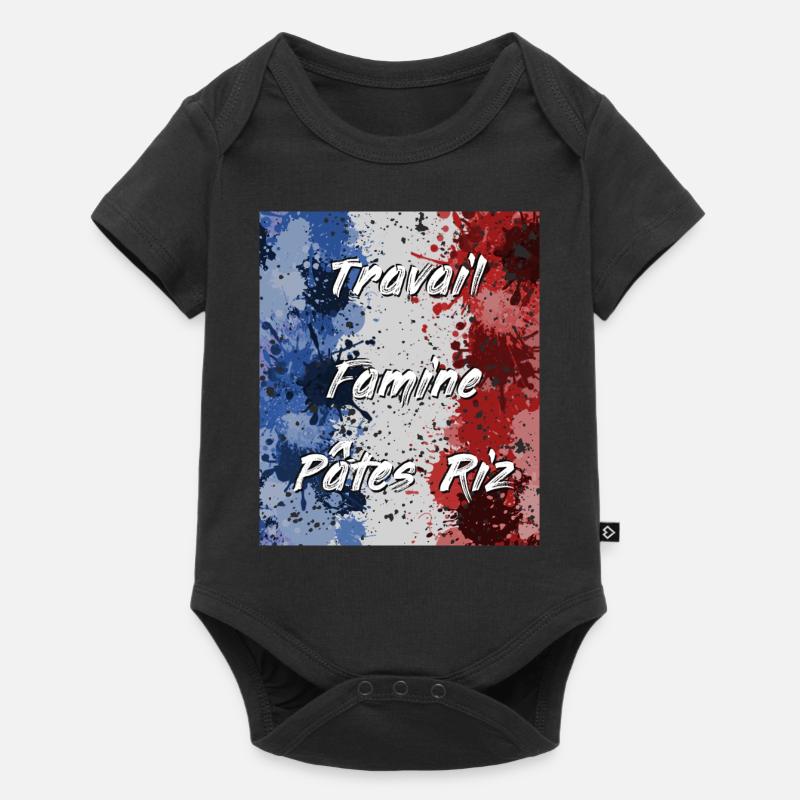 Travail Famine Pâtes Riz - Body à manches courtes Premium Bébé - noir
