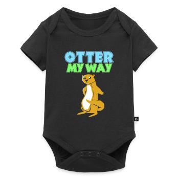 Otter Ferret Marten Water Sea Otter Beaver Sweet - Baby Premium short-sleeve bodysuit - black - Front