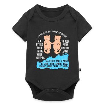 Otter Ferret Marten Water Sea Otter Beaver Sweet - Baby Premium short-sleeve bodysuit - black - Front