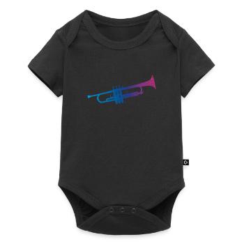 Instrument de musique trompette - Body à manches courtes Premium Bébé - noir - Devant