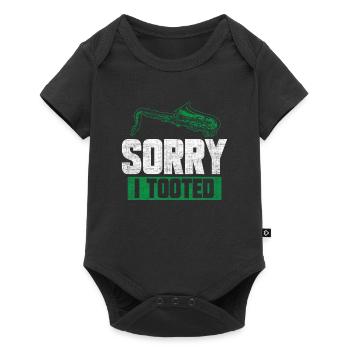 Sorry i tooted - Baby Premium short-sleeve bodysuit - black - Front