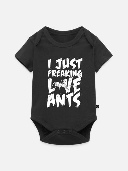 Ameisen Insektenliebe - Baby Premium Kurzarmbody - Schwarz