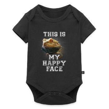 Bearded Dragon - Baby Premium short-sleeve bodysuit - black - Front