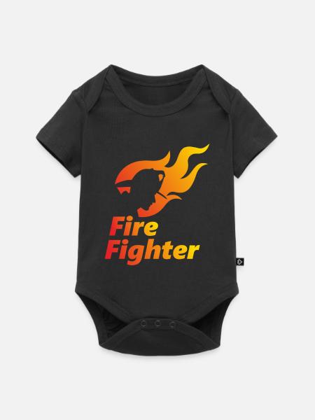 Feuerwehrmann - Baby Premium Kurzarmbody - Schwarz
