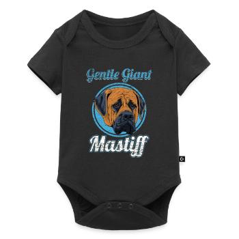 English Mastiff - Baby Premium short-sleeve bodysuit - black - Front