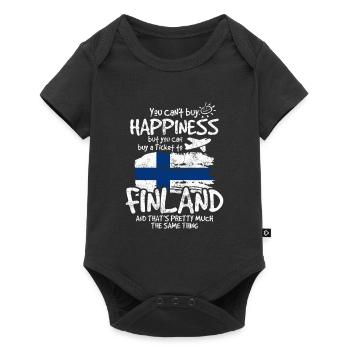 Finland - Baby Premium short-sleeve bodysuit - black - Front
