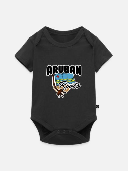 Aruba Land und Länder - Baby Premium Kurzarmbody - Schwarz