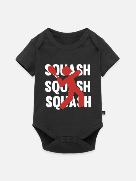 SQUASH - Baby Premium Kurzarmbody - Schwarz