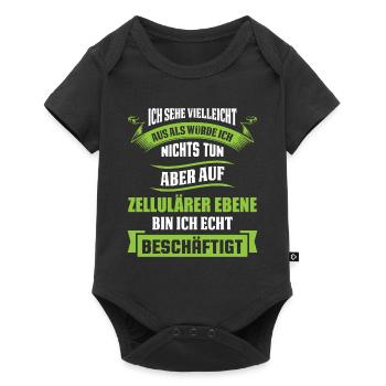 Biologie Biologe Witz - Baby Premium Kurzarmbody - Schwarz - Vorne