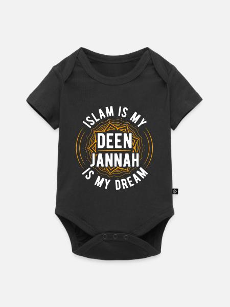 Islam Religion Allah Idée Cadeau Ramadan - Body à manches courtes Premium Bébé - noir