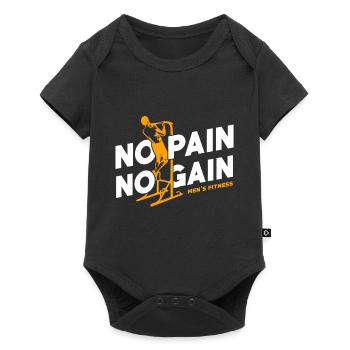 Homme de remise en forme - Body à manches courtes Premium Bébé - noir - Devant