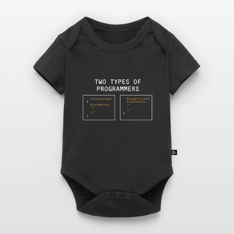 Two types of programmers PHP HTML IT Developer Baby Premium short-sleeve bodysuit