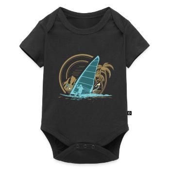 Windsurfing - Baby Premium short-sleeve bodysuit - black - Front
