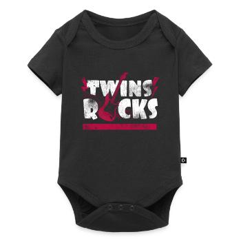 Twins - Baby Premium short-sleeve bodysuit - black - Front