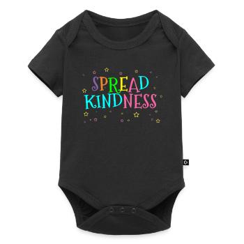 friendliness - Baby Premium short-sleeve bodysuit - black - Front