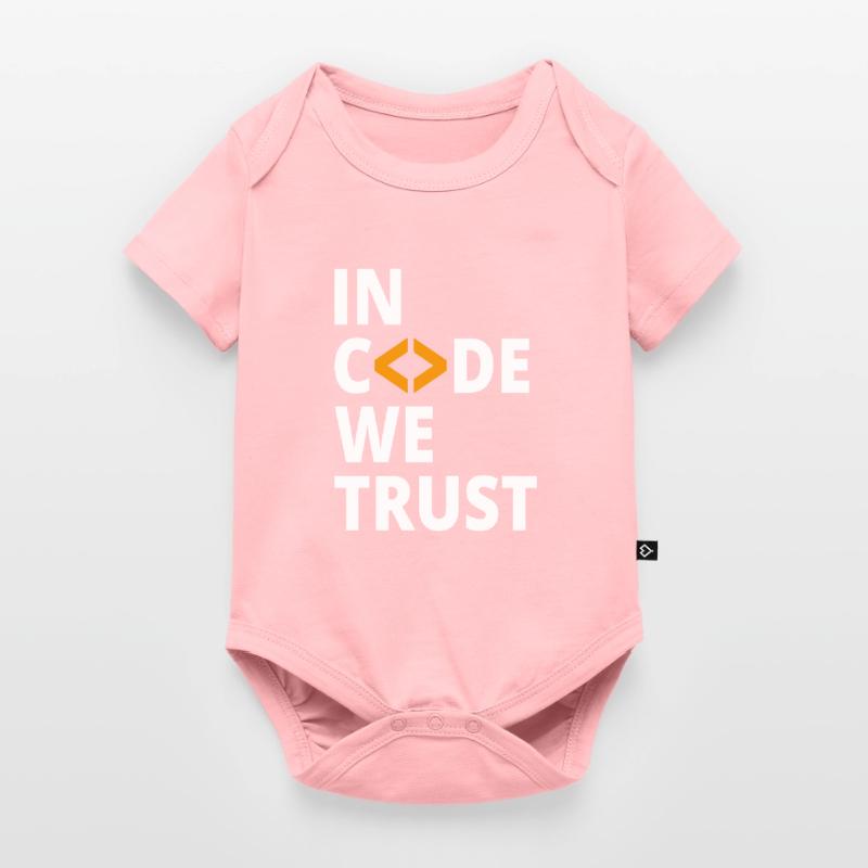 In code we trust Programmierer Geek Coding Nerd Baby Premium Kurzarmbody