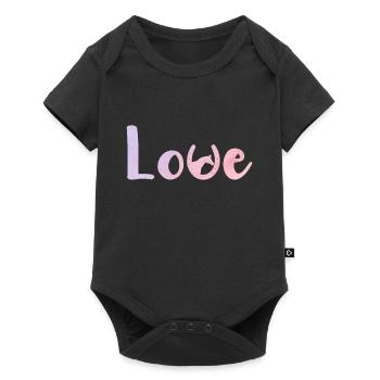 Amour des chevaux Tête Fer à cheval Cavaliers Amour Cadeau - Body à manches courtes Premium Bébé - noir - Devant
