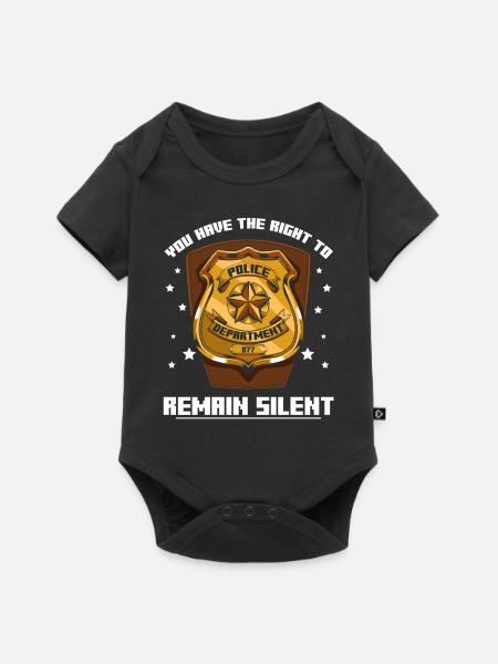 Polizei - Baby Premium Kurzarmbody - Schwarz