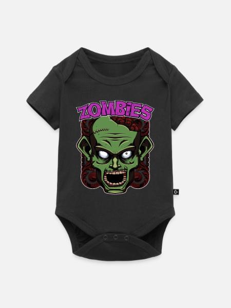 Zombies - Baby Premium Kurzarmbody - Schwarz