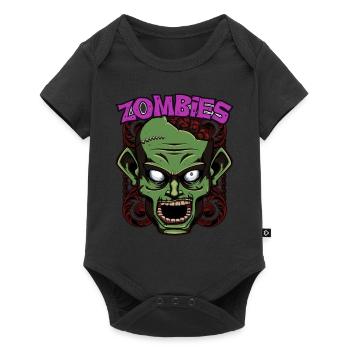 Idée cadeau zombies zombies morts-vivants d'horreur - Body à manches courtes Premium Bébé - noir - Devant