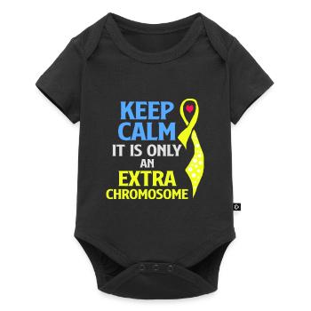 Trisomie 21 Awareness 321 - Body à manches courtes Premium Bébé - noir - Devant