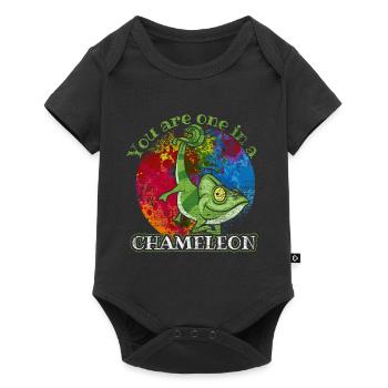 chameleon - Baby Premium short-sleeve bodysuit - black - Front