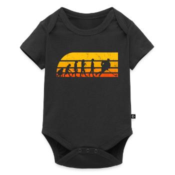 Eishockey-Entwicklung - Baby Premium Kurzarmbody - Schwarz - Vorne
