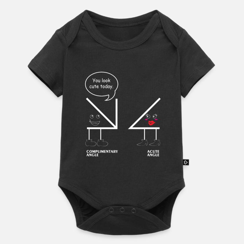 Mathématiques cours de t-shirt école angle maths blague - Body à manches courtes Premium Bébé - noir