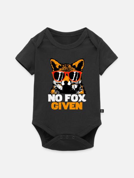 Fuchs - Baby Premium Kurzarmbody - Schwarz