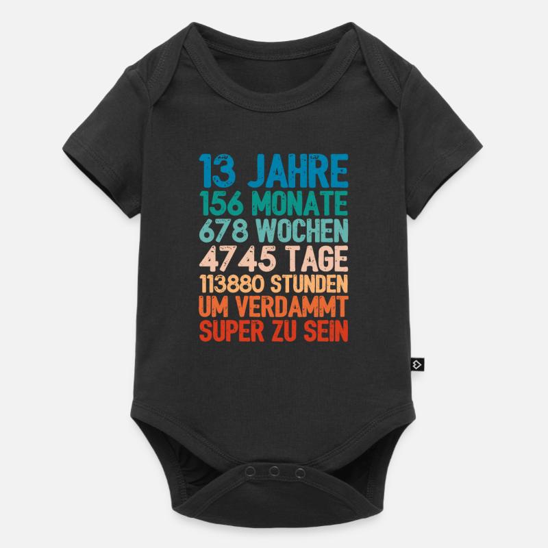 Cadeau d'anniversaire 13 ans 13 ans - Body à manches courtes Premium Bébé - noir