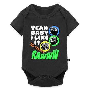 Sushi Go Rice Japan Tokyo Miso Nigiri Maki Udon - Baby Premium short-sleeve bodysuit - black - Front