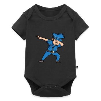 Cadeau drôle de police Dabbing Policeman Dab - Body à manches courtes Premium Bébé - noir - Devant