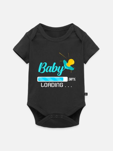 Schwangerschaft - Baby Premium Kurzarmbody - Schwarz