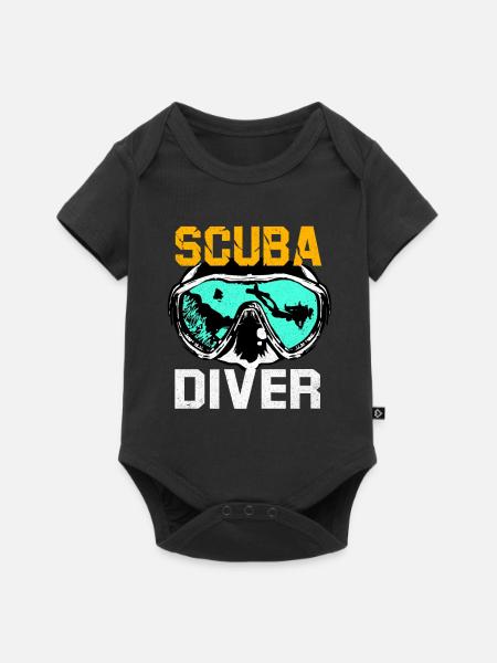 Tauchen - Baby Premium Kurzarmbody - Schwarz