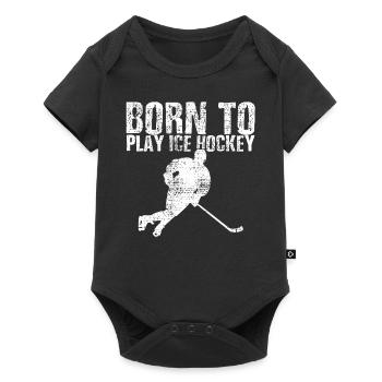 hockey - Body à manches courtes Premium Bébé - noir - Devant