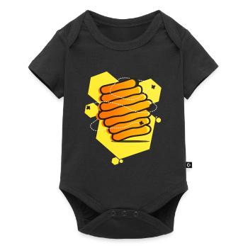 Bee beekeeper honey honey bee - Baby Premium short-sleeve bodysuit - black - Front