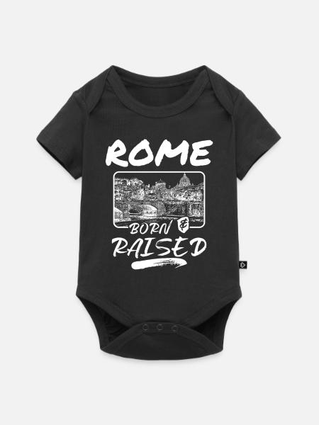 Rom - Baby Premium Kurzarmbody - Schwarz