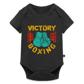 boxing - Baby Premium short-sleeve bodysuit - black - Front