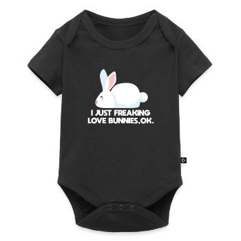 Hare - Baby Premium short-sleeve bodysuit - black - Front