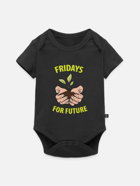 Fridays for Future - Baby Premium Kurzarmbody - Schwarz