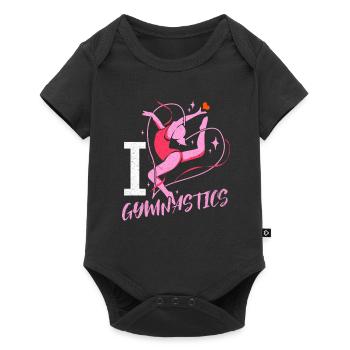 Gymnastics - Baby Premium short-sleeve bodysuit - black - Front