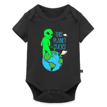 Aliens - Body à manches courtes Premium Bébé - noir - Devant