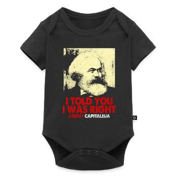 Communisme - Body à manches courtes Premium Bébé - noir - Devant