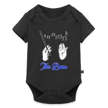 Dirigent - The Boss - Baby Premium Kurzarmbody - Schwarz - Vorne