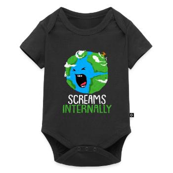 Jour de la Terre - Body à manches courtes Premium Bébé - noir - Devant