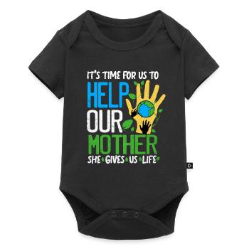 Jour de la Terre - Body à manches courtes Premium Bébé - noir - Devant