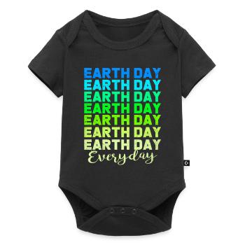 Jour de la Terre - Body à manches courtes Premium Bébé - noir - Devant