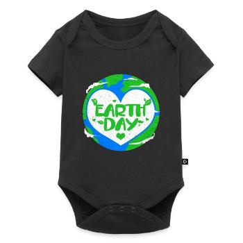 Jour de la Terre - Body à manches courtes Premium Bébé - noir - Devant