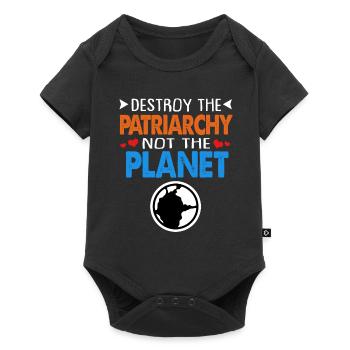 Changement climatique Earth Day Protection de l’environnement Bio Terre - Body à manches courtes Premium Bébé - noir - Devant