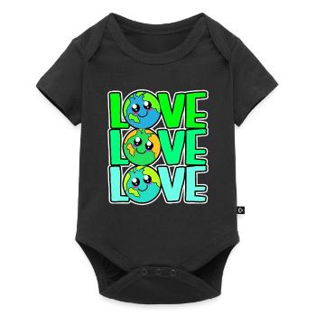 Changement climatique Earth Day Protection de l’environnement Bio Terre - Body à manches courtes Premium Bébé - noir - Devant